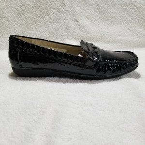 Rasolli  black patent flat shoes